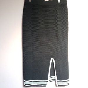 Kenar Womens' Size Small Black and border striped skirt - NWOT